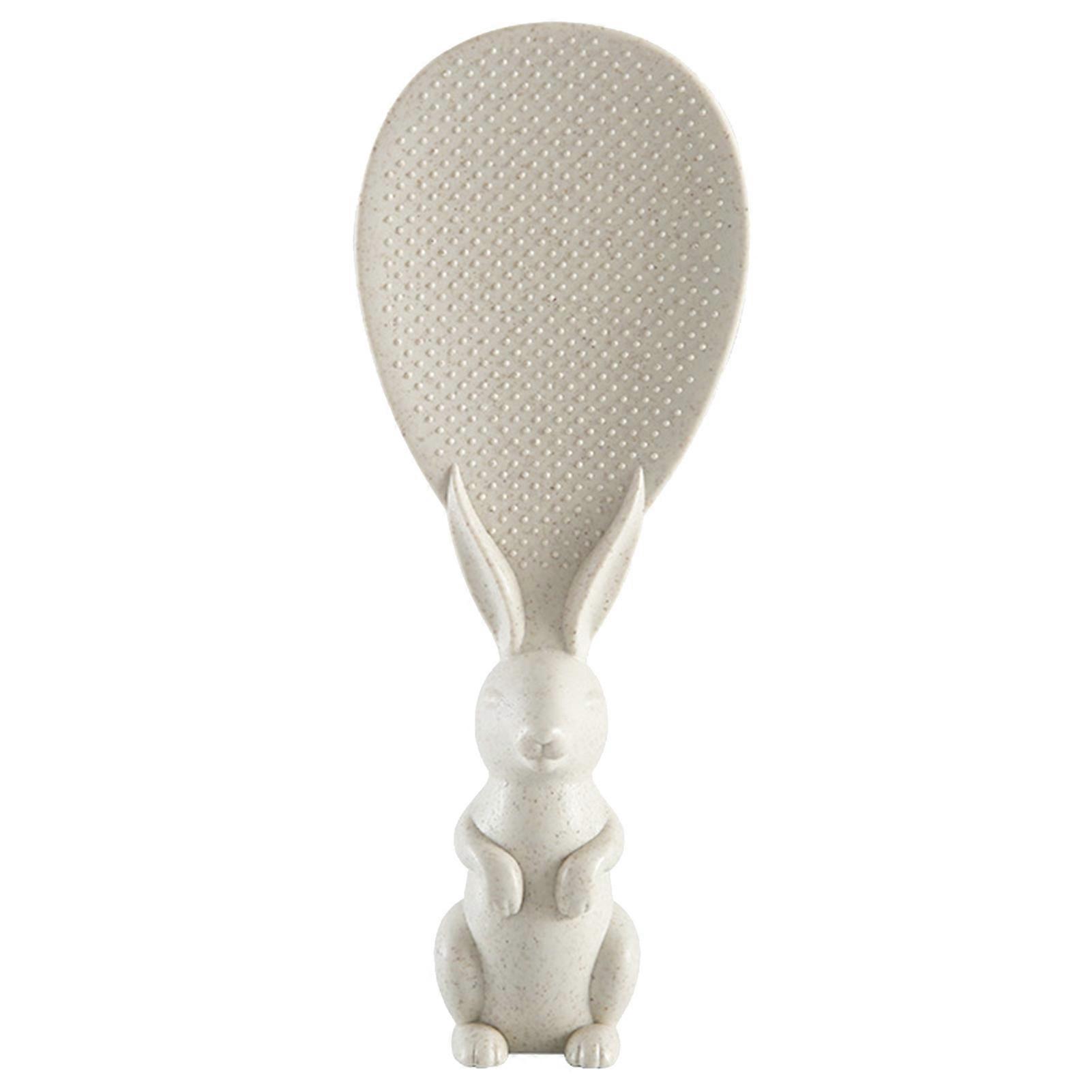 Rabbit Shape Handle Rice Scoop Stand Up PP Non-scratch Cookware Rice Paddle Kitchen Tools KAESI