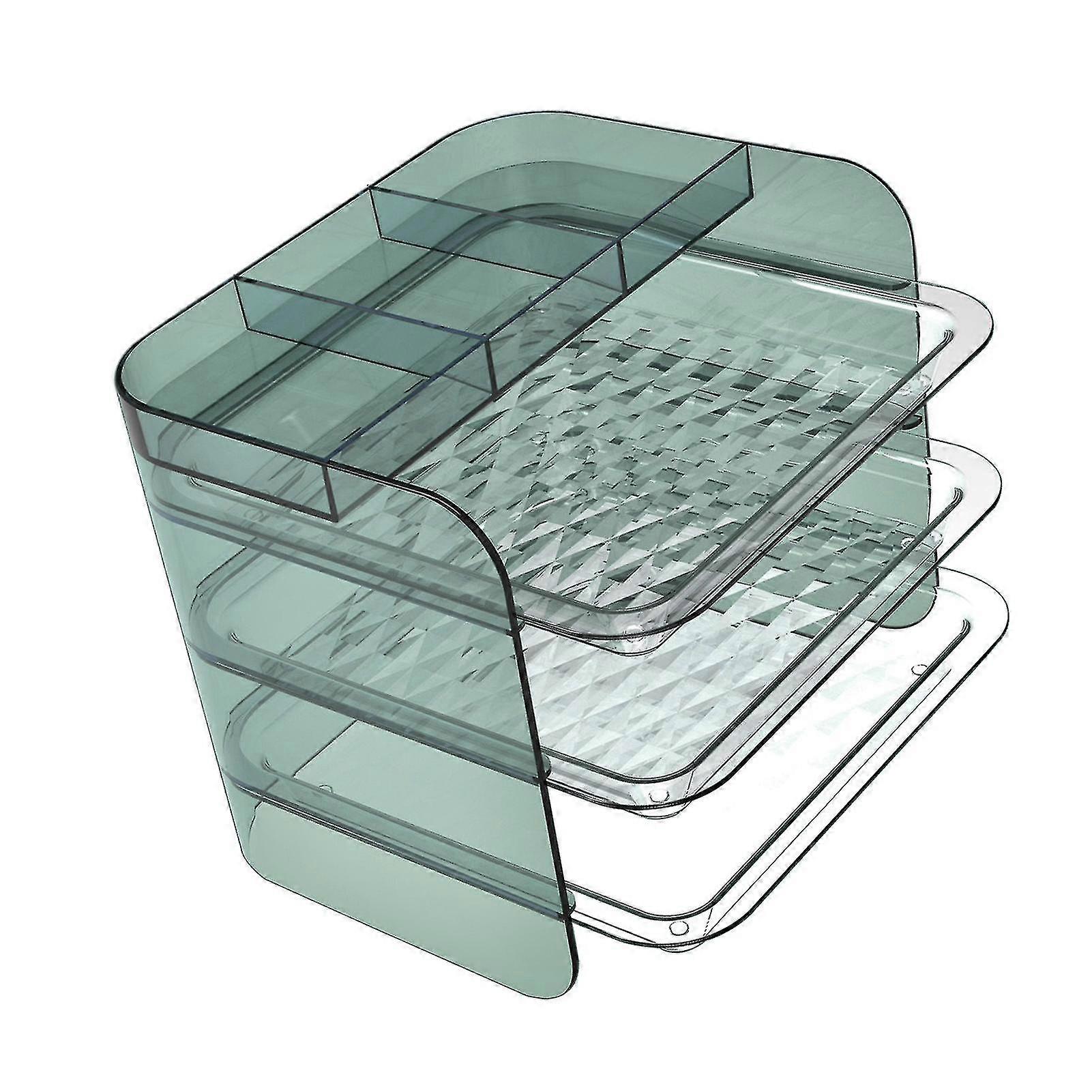 Multi Layer Sorting Tray Acrylic Tray Organizer For Cosmetics Kitchen Side Dish Stacking Storage Rack