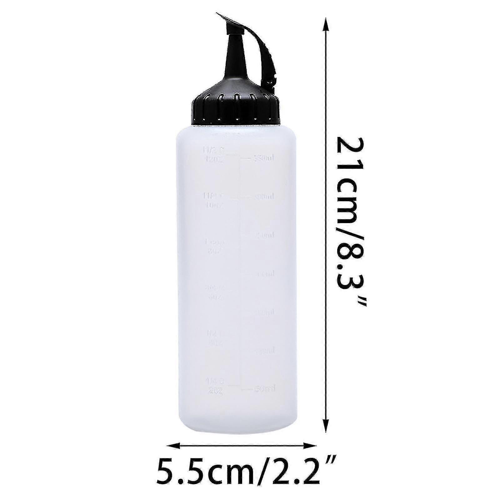 Kitchen Squeezes Type Leak-proof Oil Pot Transparent Sauces Bottle Wit