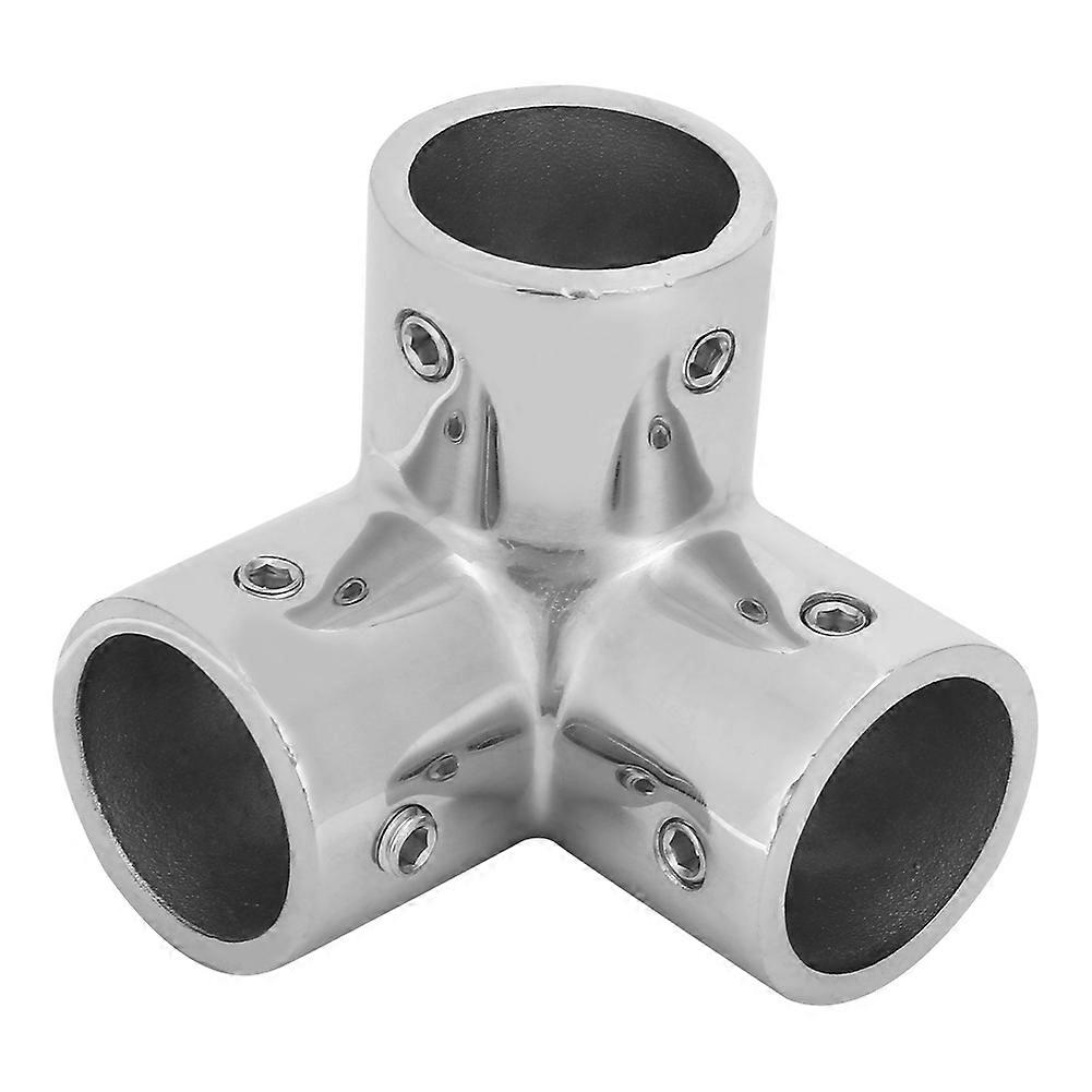 3-veis rustfritt stål hjørnerørmonteringsrørkontakt sideutløp albue 1 tomme