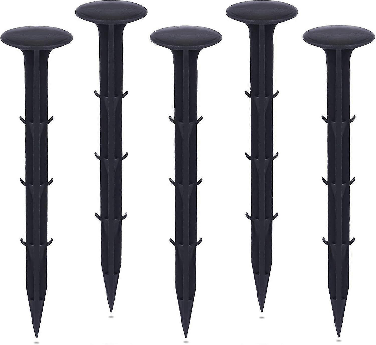 Plastic Garden Fixing Stakes,garden Fixing Stakes For Cloth Fixing Weed Control Uv Protection (50 Pieces, Black)