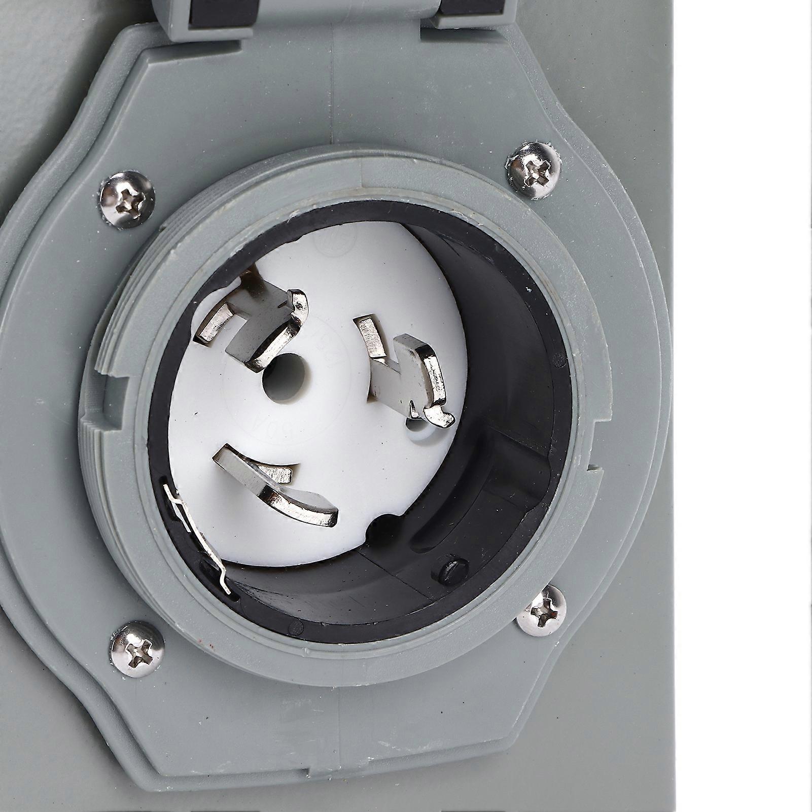 50A Generator Power Inlet Box 12500W 125/ Weatherproof NEMA 3R Generators Plug for Outdoor Use