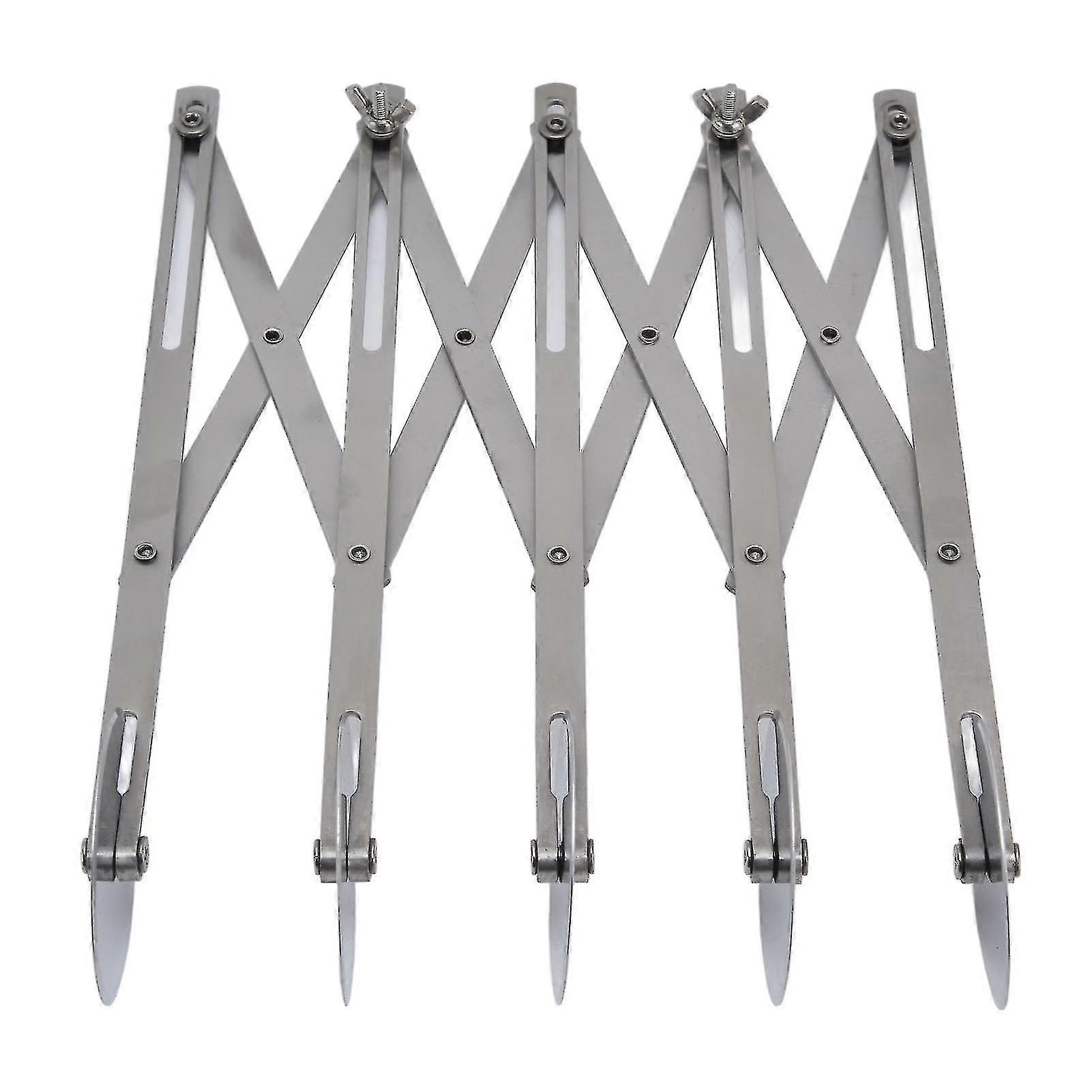 Stainless Steel Pastry Cutter with 5 Wheels - Multifunctional Dough Wheel Cutter for Accurate and Safe Cutting of Pie, Pizza, Cake, Biscuits