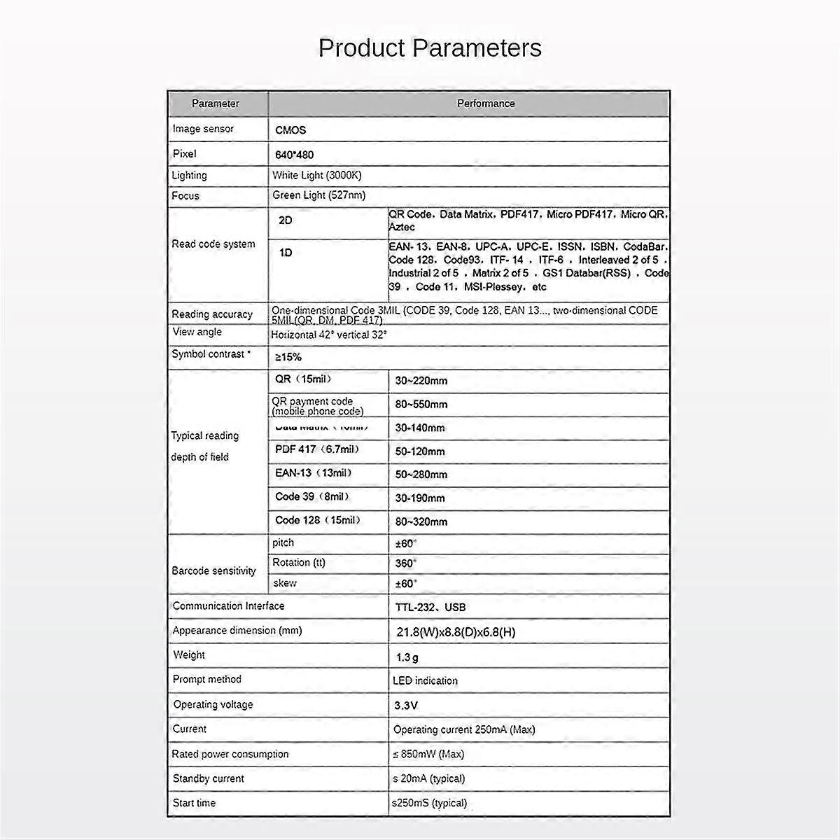 Gm875-s 1d/qr/2d Bar Code Scanner Qr Code Reader Barcode Reader Module Replacement Of N1 Scan Head