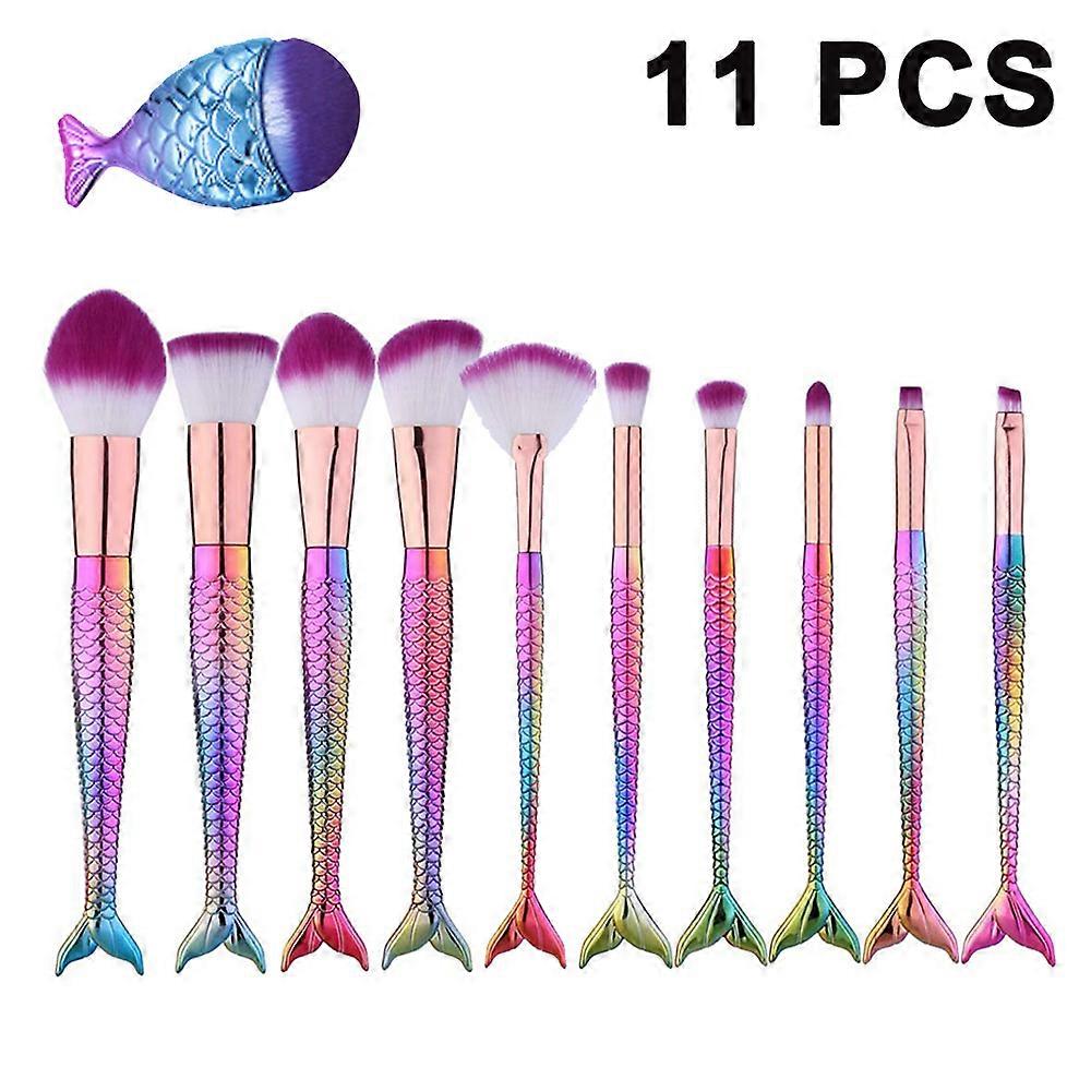 10Pcs Makeup Brushes Set - Random Color Professional Makeup Brush Kit