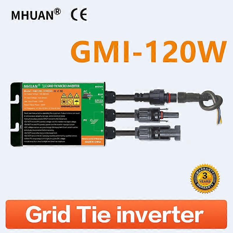 120W 150W 180W MPPT Solar PV Grid Tie Micro Inverter GMI series Input 10.8V-30V DC Output 110V-240V 65