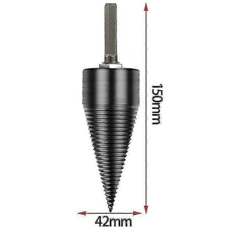42mm High Speed Brænde Drill Bit Træ Splitter Skrue Split Cone Driver Tools