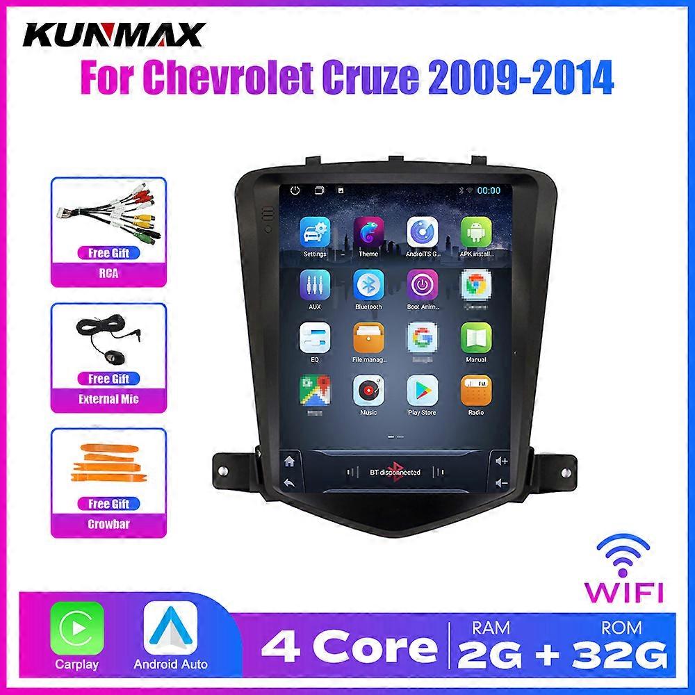 2 Din Android Autoradio Per Chevrolet Cruze 2009-2014 Tesla Style Carplay Anadroid Auto Stereo Auto Multimedia DVD GPS Navigazione