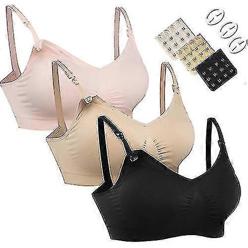 3pcs Women's Sleeping Breastfeeding Bra