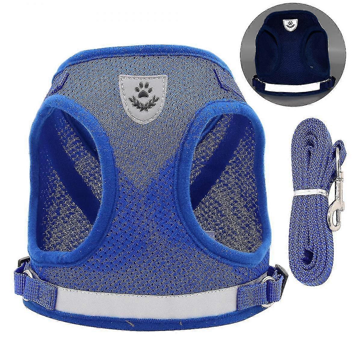 Cat Harness And Leash Set For Walking Cat And Small Dog Harness Soft Mesh Puppy Harness Adjustable Cat Vest Harness With Reflective Strap Comfort,xl