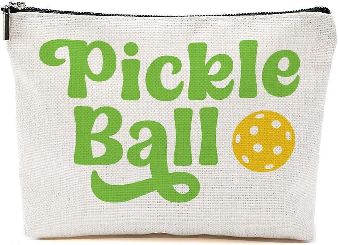 Δώρα Pickleball Αξεσουάρ Pickleball, Pickleball τσάντα μακιγιάζ, Δώρα για τους λάτρεις του pickleball Γυναίκες οπαδοί κοριτσιών θεία καλλυντική τσάντα, Pickleball Player Δώρα