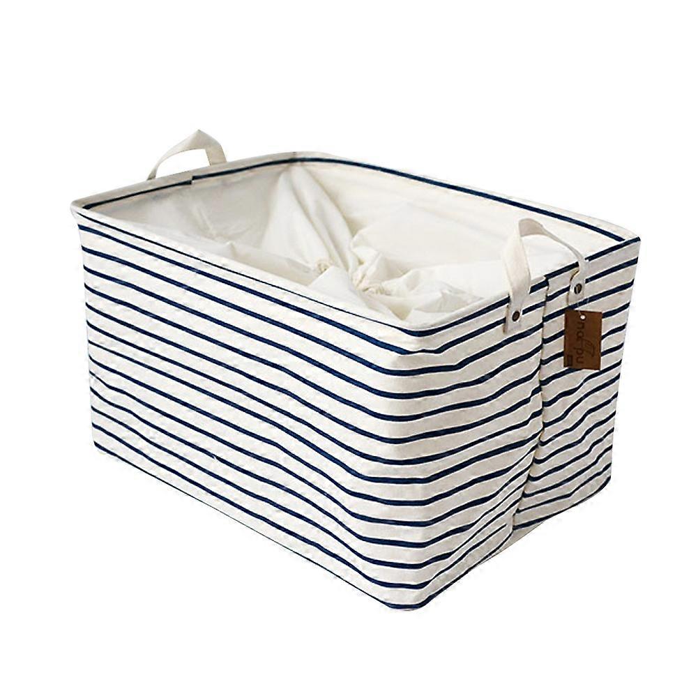 Cotone lino Tessuto per la casa Cestino portaoggetti quadrato Abbigliamento per la vita domestica Cestino portaoggetti per giocattoli Scatola portaoggetti da tavolo Borsa portaoggetti con coulisse
