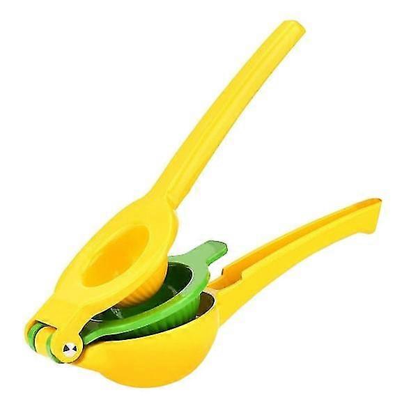 Citrus press with double presses Yellow
