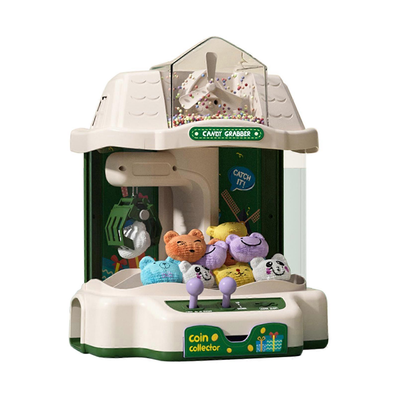 Mini Claw Machine for Kids with Volume Control and 60 Seconds Countdown,Flashing LED Lights and Sound,2 Power Supply Modes.Arcade Game Toys with Prize