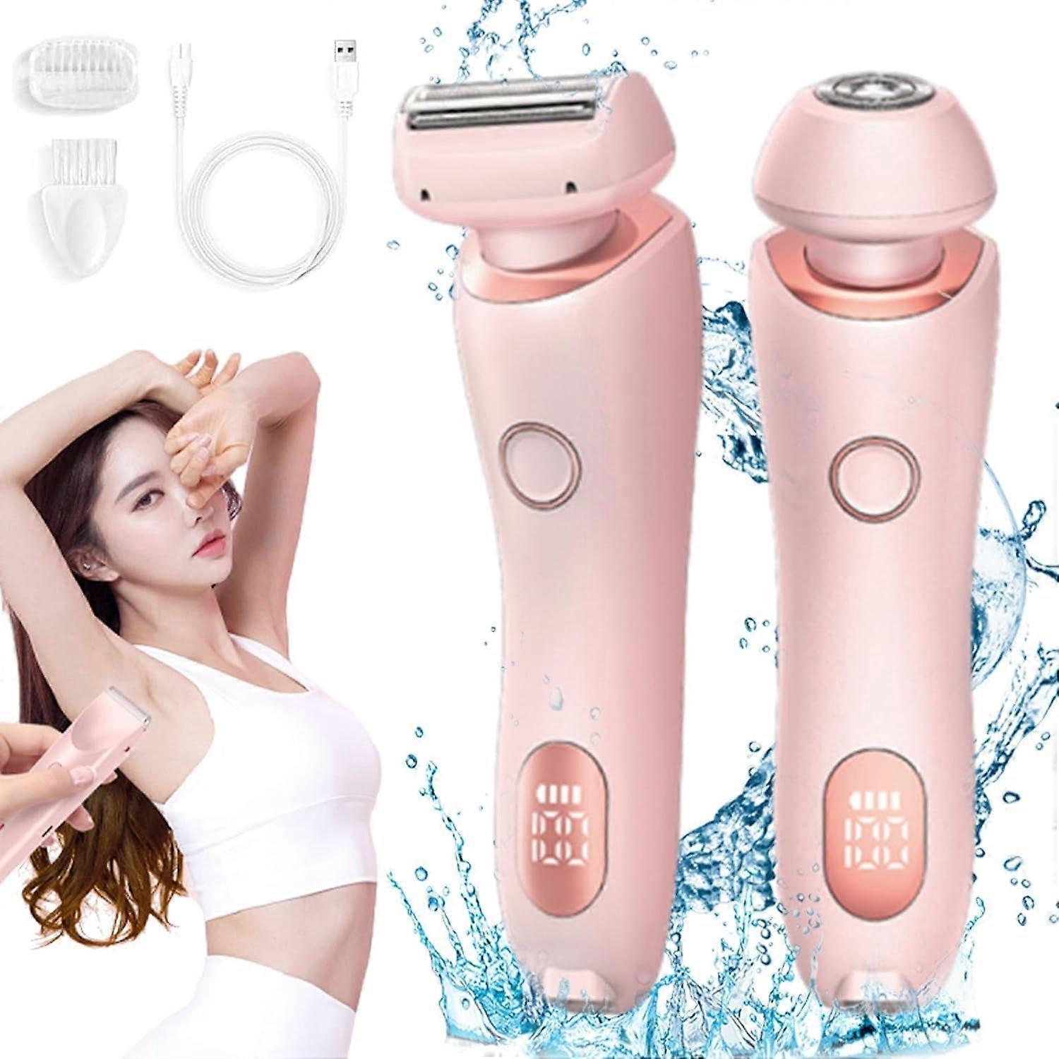 2 in 1 Electric Shaver Razors for Women,Elegance Portable Shaver Wet Dry Shaver,100% New