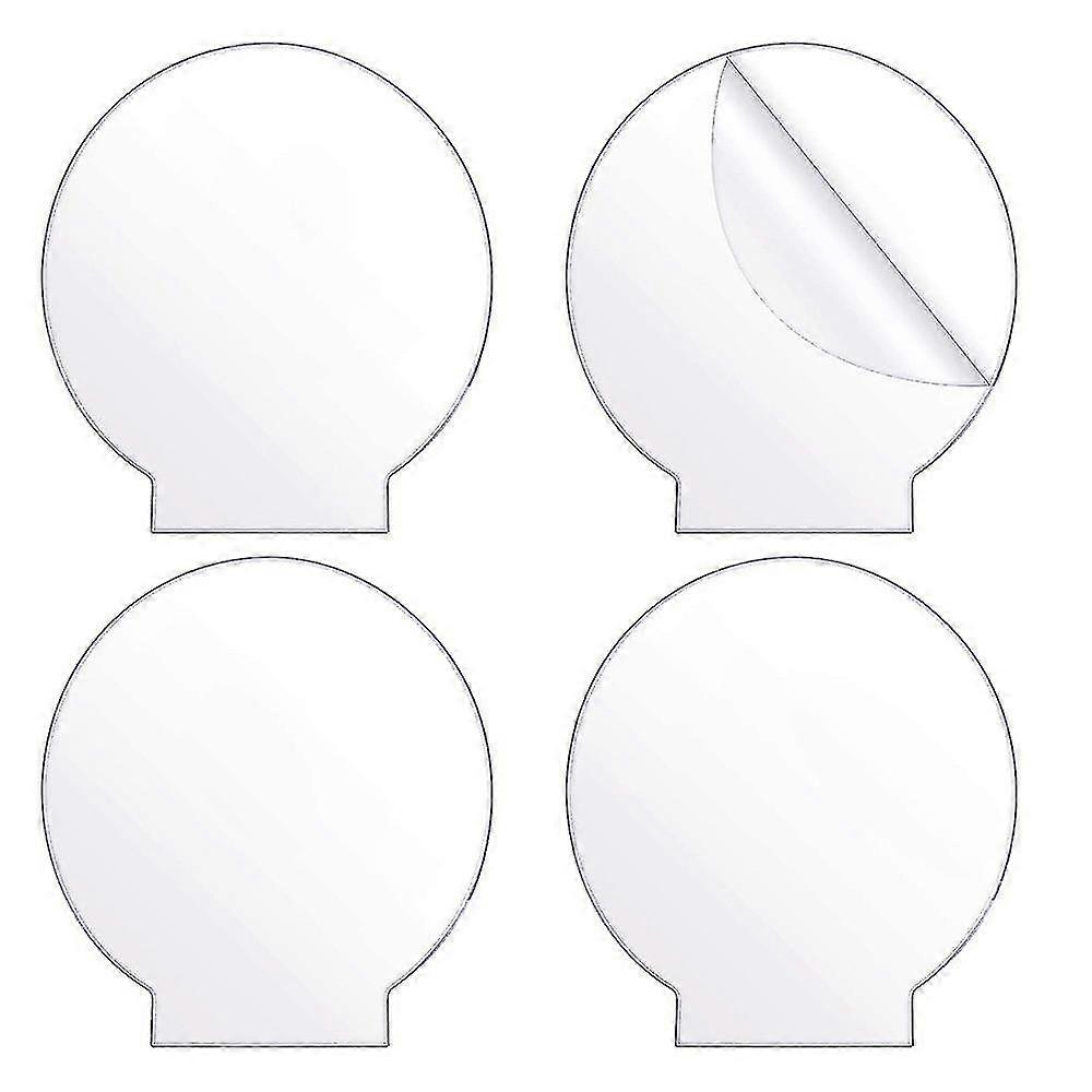4pcs Clear Acrylic Round Panel Thick (4mm) Plastic Acrylic Board For Led Light ,,diy Display Projec