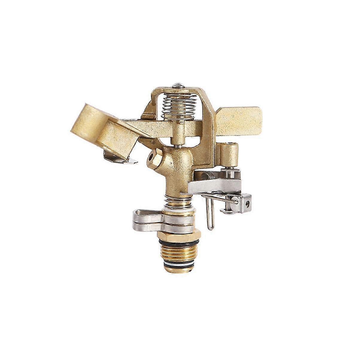All Copper Rocker Nozzle Brass Impact Sprinkler Head Adjustable 180 Degree Lawn Irrigation Cooling