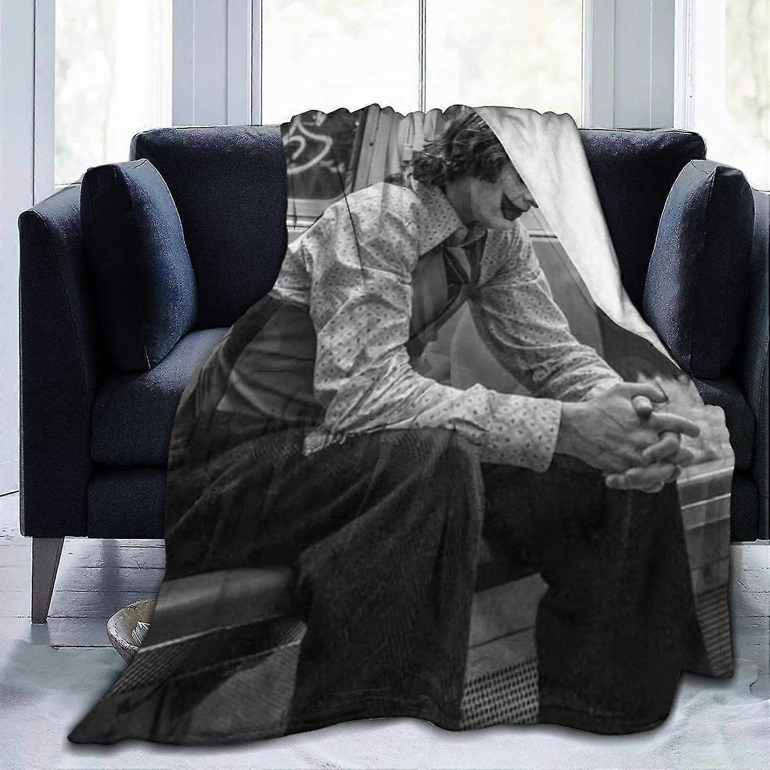 Joaquin Phoenix 3D طباعة بطانية الفانيلا الصوف ، بطانية الفراش ستوكات ، بطانية مريحة ودافئة لغرفة المعيشة jvrivjh3713