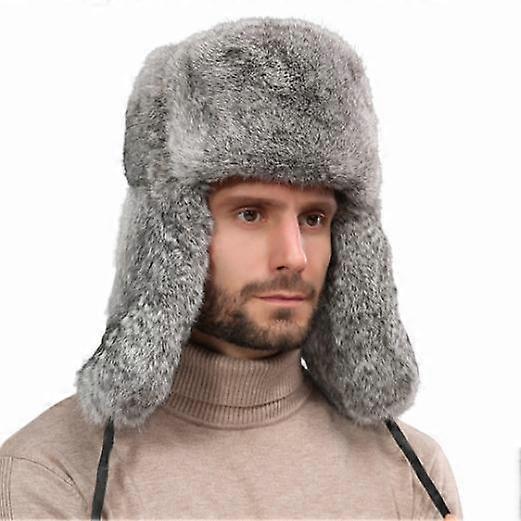 Warm Trapper Hat Faux Fur Hats Winter Bomber Hats Aviator Hats Ushanka Hat