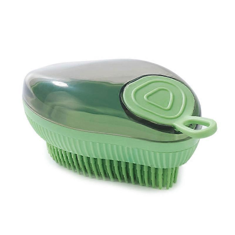 Cats Dog Massage Bathing Brush Fine End (Green)