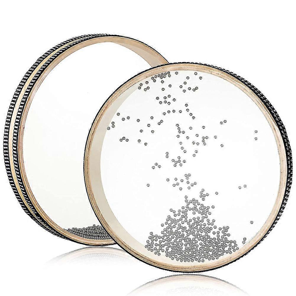2 Pieces Wave Bead Hand Drum 8 Inch Sea Wave Sound Drum Wave Drum Ocean Sound Drum Musical Instrume