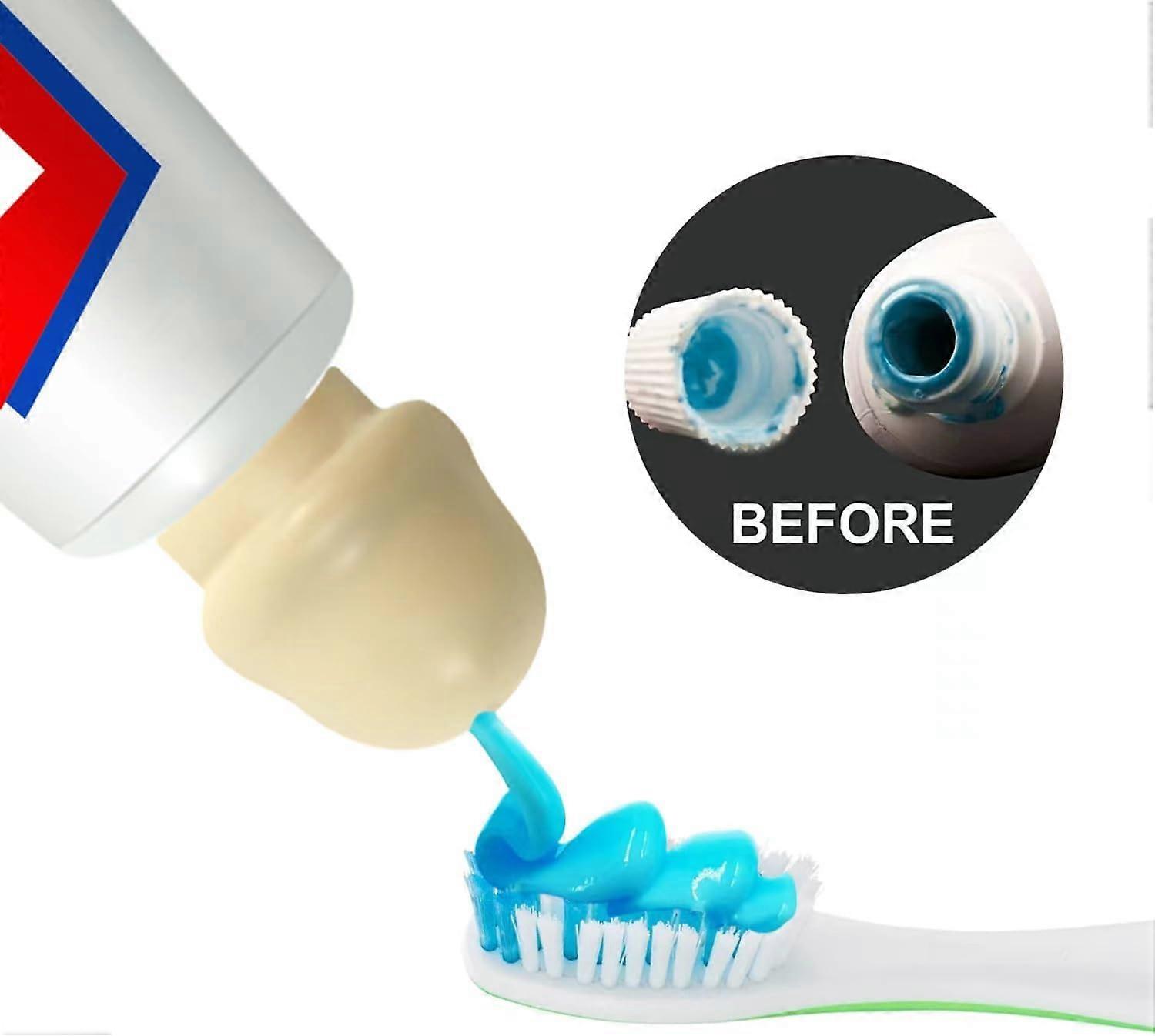 Funny Toothpaste Cover Self-sealing Toothpaste Dispenser Dustproof Toothpaste Topper, Funny Prank Toothpaste Squeezer for Bathroom