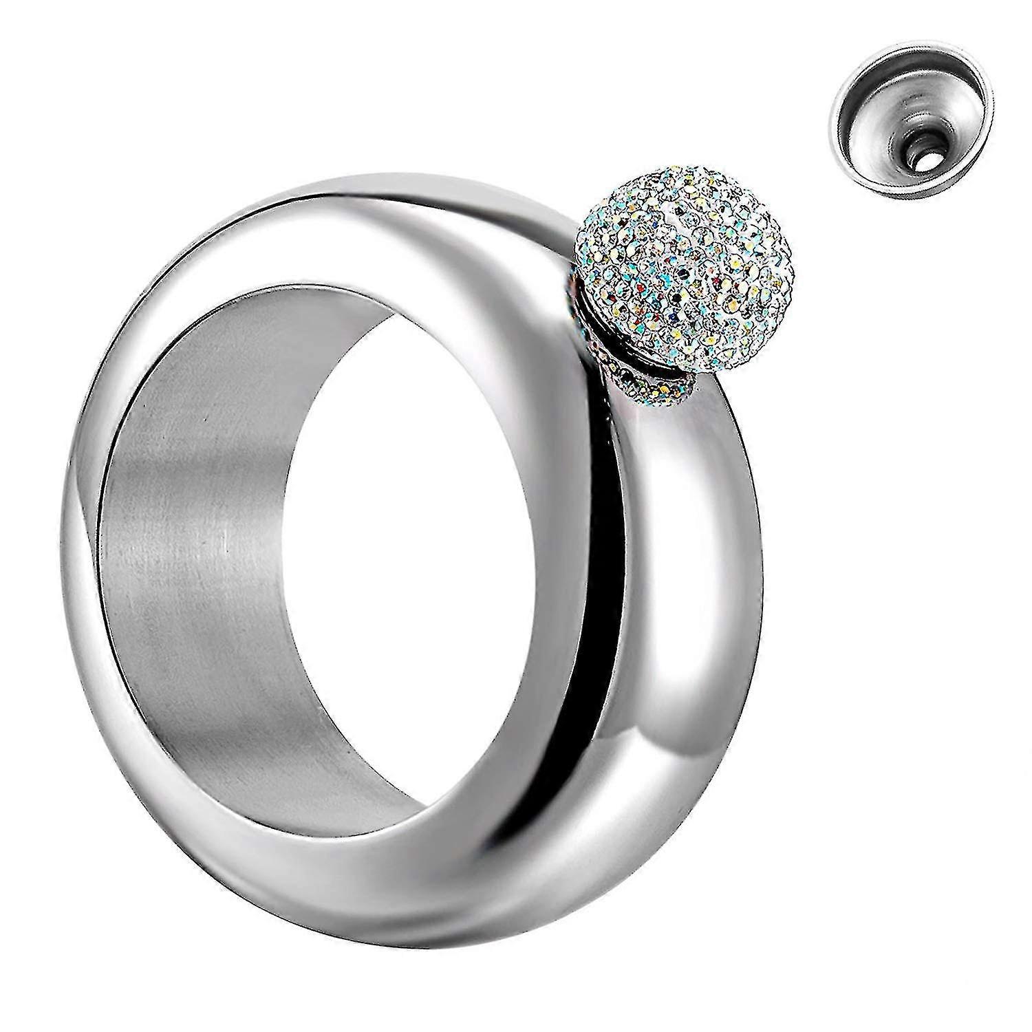 Flask Bangle Bracelet New Scale Whiskey Flask With Crystal Lid