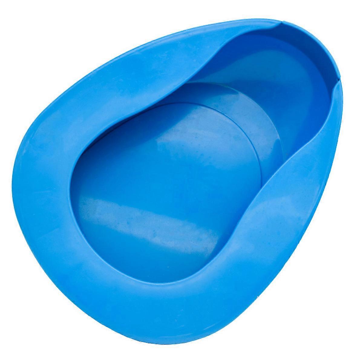 Bedpan Commode Pan for Elderly, Handicapped and Disabled Blue