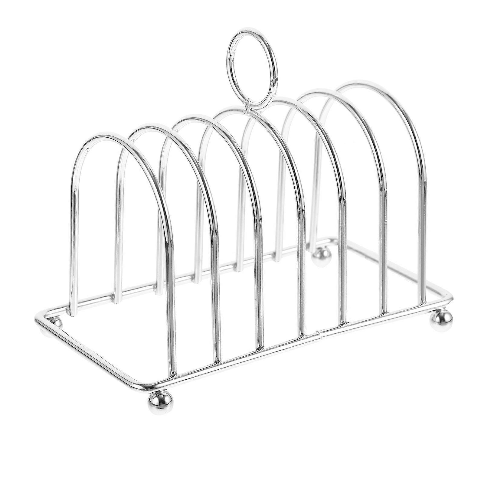 Toast Rack Metal Slice Bread Rack Desktop Slice Toast Stand Kitchen Gadget