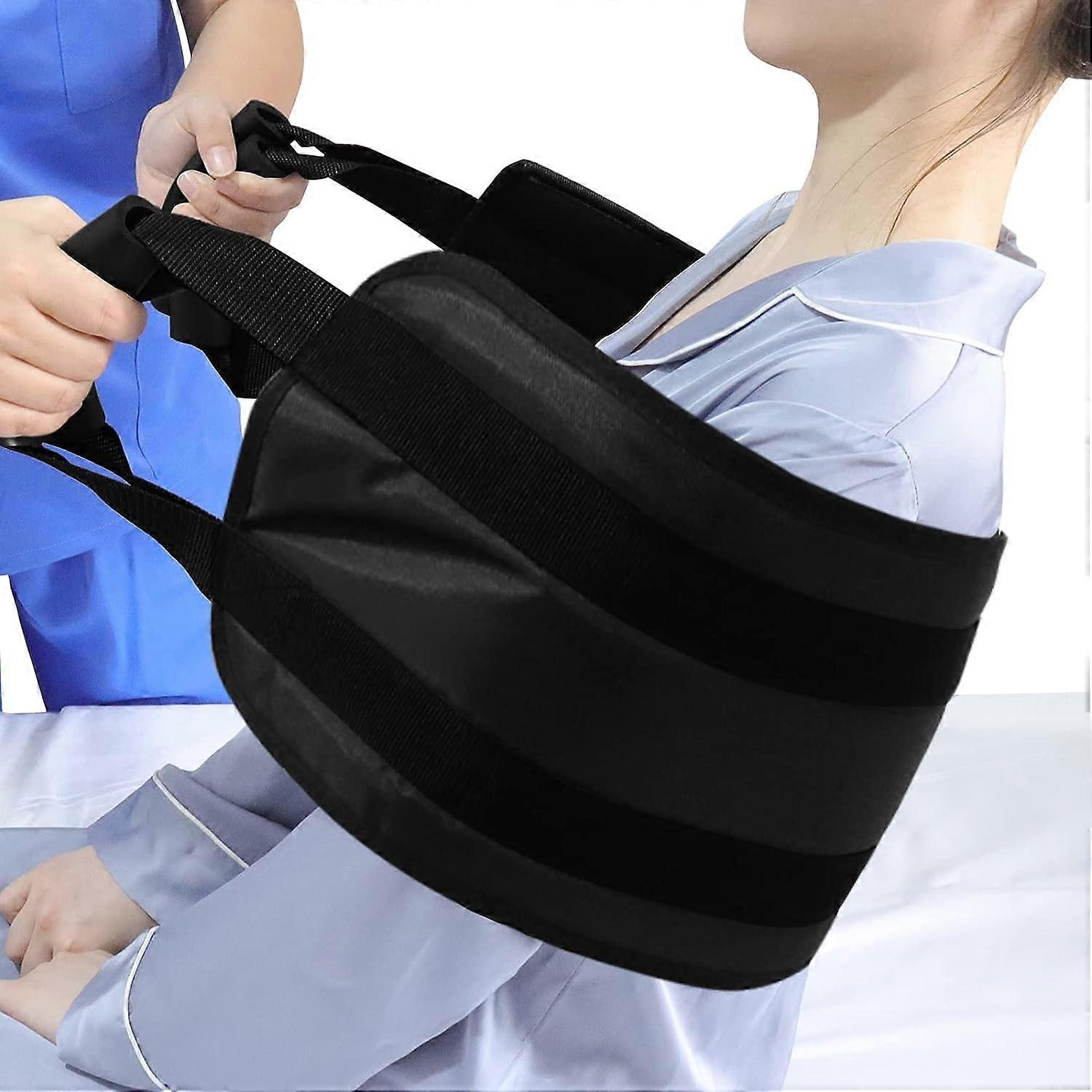 Patient transfer belt, 100 cm, for safe transfer in bed, car, wheelchair, bed for people.