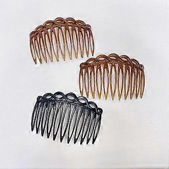 Women Hair Comb Accessories French Hair Side Combs Plastic Twist Decorative Comb Hair Clips Bridal Wedding Veil Teeth Hair Combs For Girls(16pc