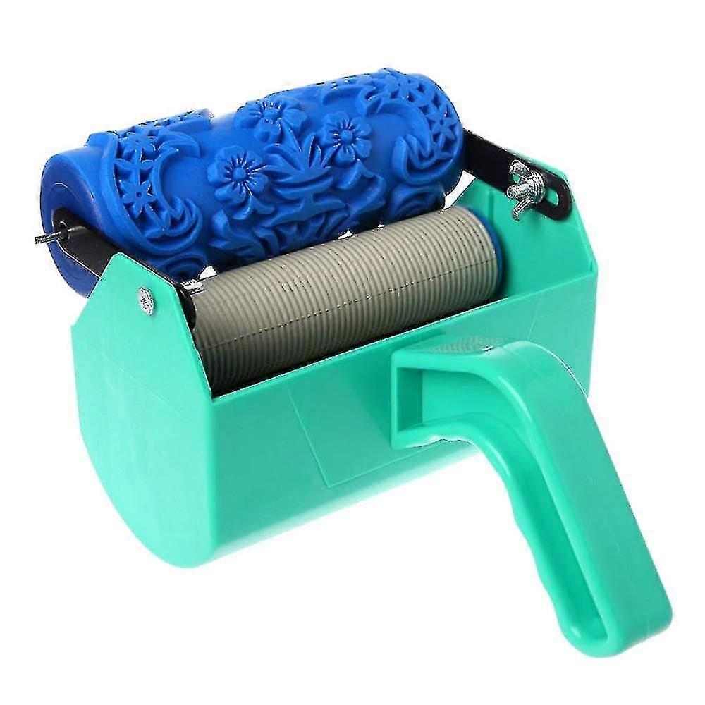 Pattern Brush Decorative Texture Roller With Embossed Plastic Handle
