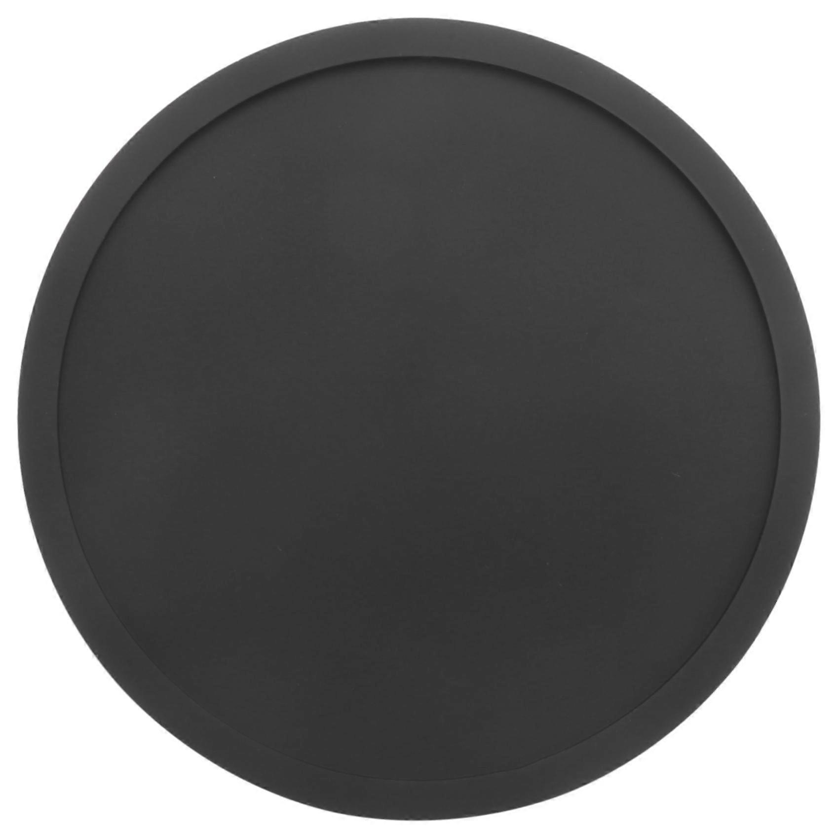 Silicone Black Drink Coasters 8 Non- Round Soft Sleek And Durable Easy To Clean Black
