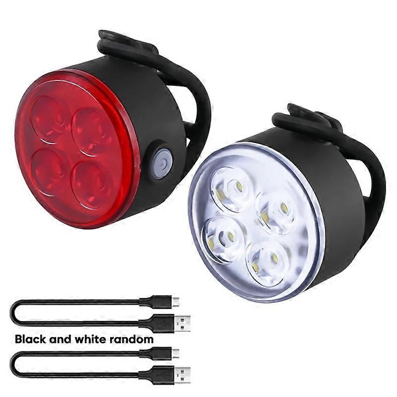Bike Lights LED Cycling Front and Rear Light Set USB Rechargeable Bicycle Cycling Lantern Lamp Bike Flashlight Head Taillight
