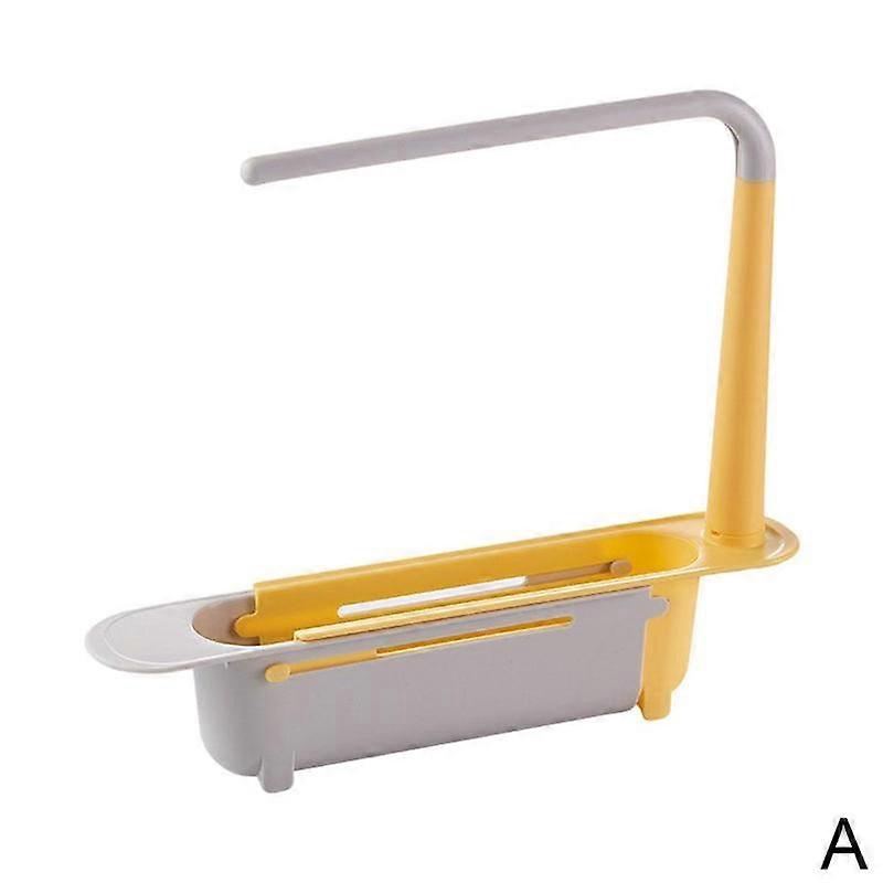 Multifunctional Storage Rack Adjustable Sink Drain Rack Kitchen Rag Rack Sink Rack Soap Sponge Holder Kitchen Sinks Organizer