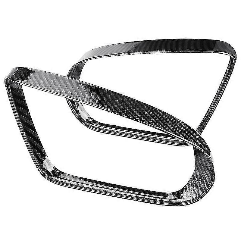 Carbon Fiber Car Side Rearview Mirror Rain Eyebrow Trim For B C E S Glb Glc Class W205 W213