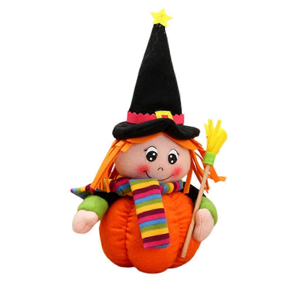Boneca de Abóbora com Decoração Vassoura Mesa Mesa Sofá Sofá Cama Recheada Toy Presentes de Halloween