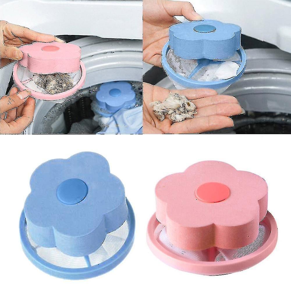 2pcs Hair Removal Catcher Filter Mesh Pouch Cleaning Balls Bag Dirty Fiber Collector Washing Machine Filters Laundry Ball Disc