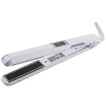 Naiwang Professional Hair rettetang LCD-skjerm Infrarød Ultralyd Hair Straightener Hair Straightener Hair Care Flat Iron Hair Straightener (hvit