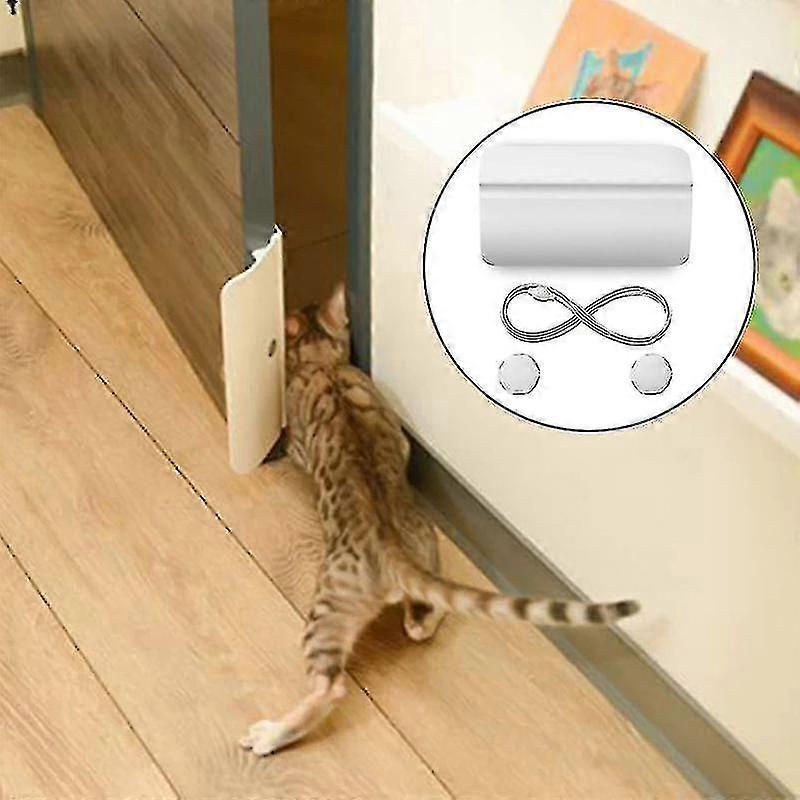 Yougang Punch Free Pet Door Opener Security Gate Automatic Universal Dog Cat Two-way Access Controllable Entry For Pets