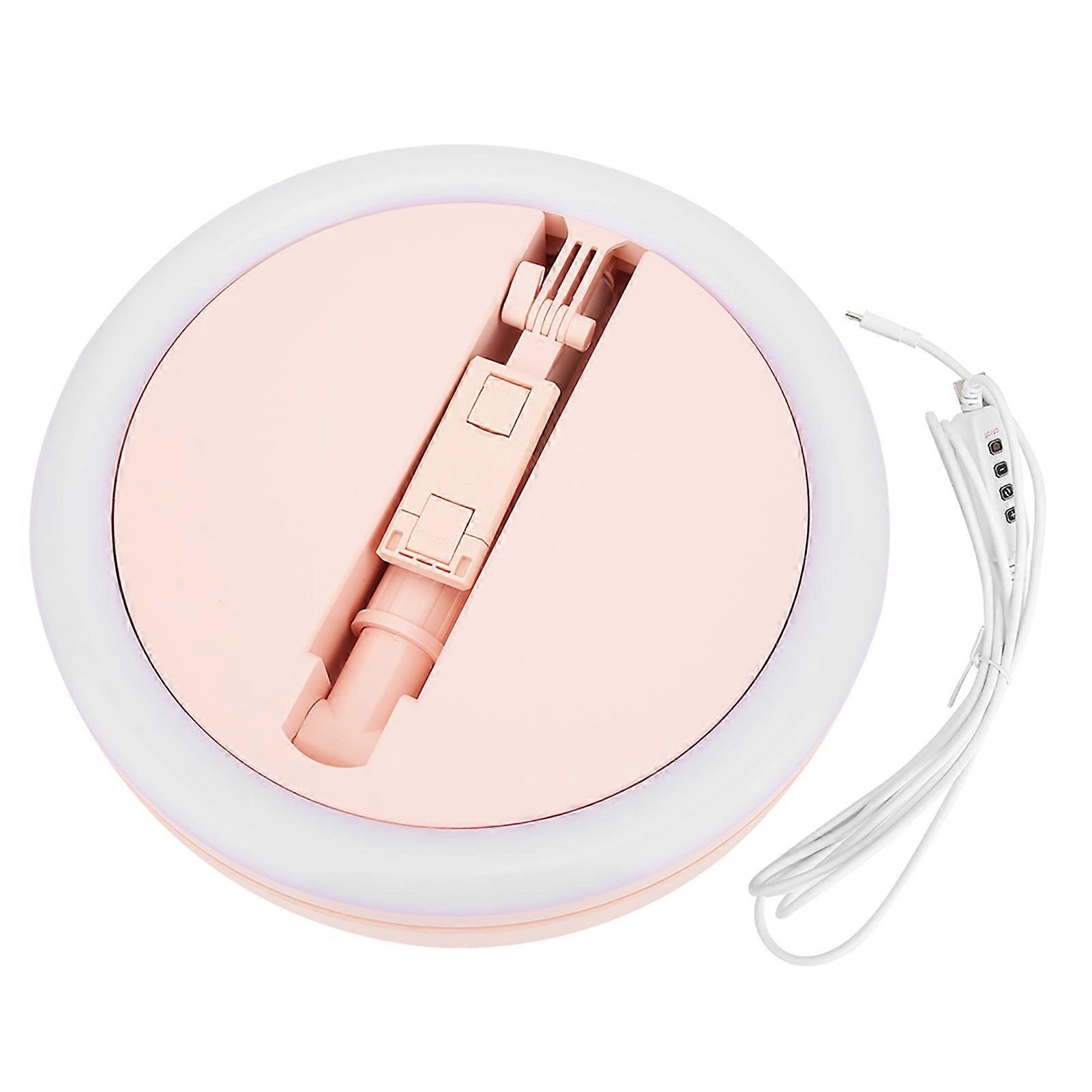 3500-6000K Adjustable USB Fill Light Stand Foldable Mount for Live Streaming VlogPink