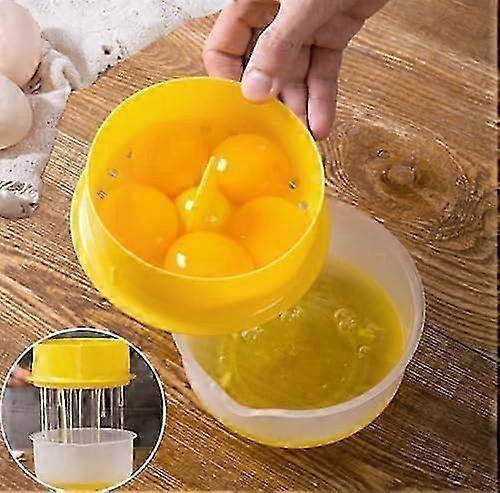Egg White Separator - Holds 6 Eggs - Best Egg Yolk Separator - Separate Egg White from Yolk