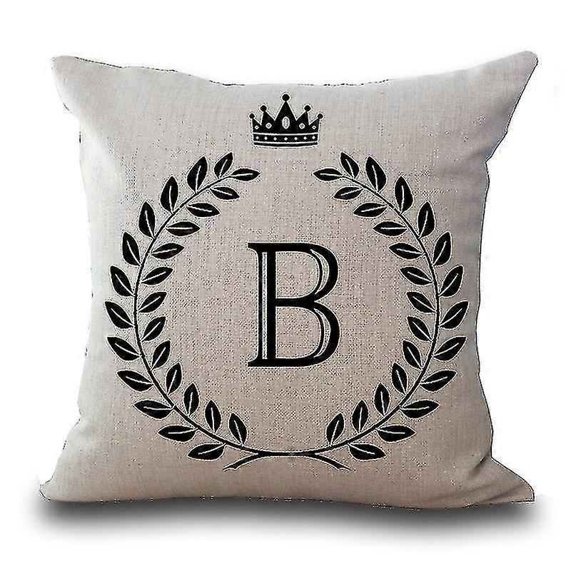 Kuddfodral Heminredning Mode Engelska bokstäver Tryck, B