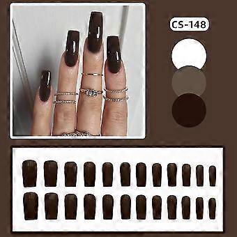 Faux patch à ongles Press-on Nails Cadeau de Noël facile à utiliser