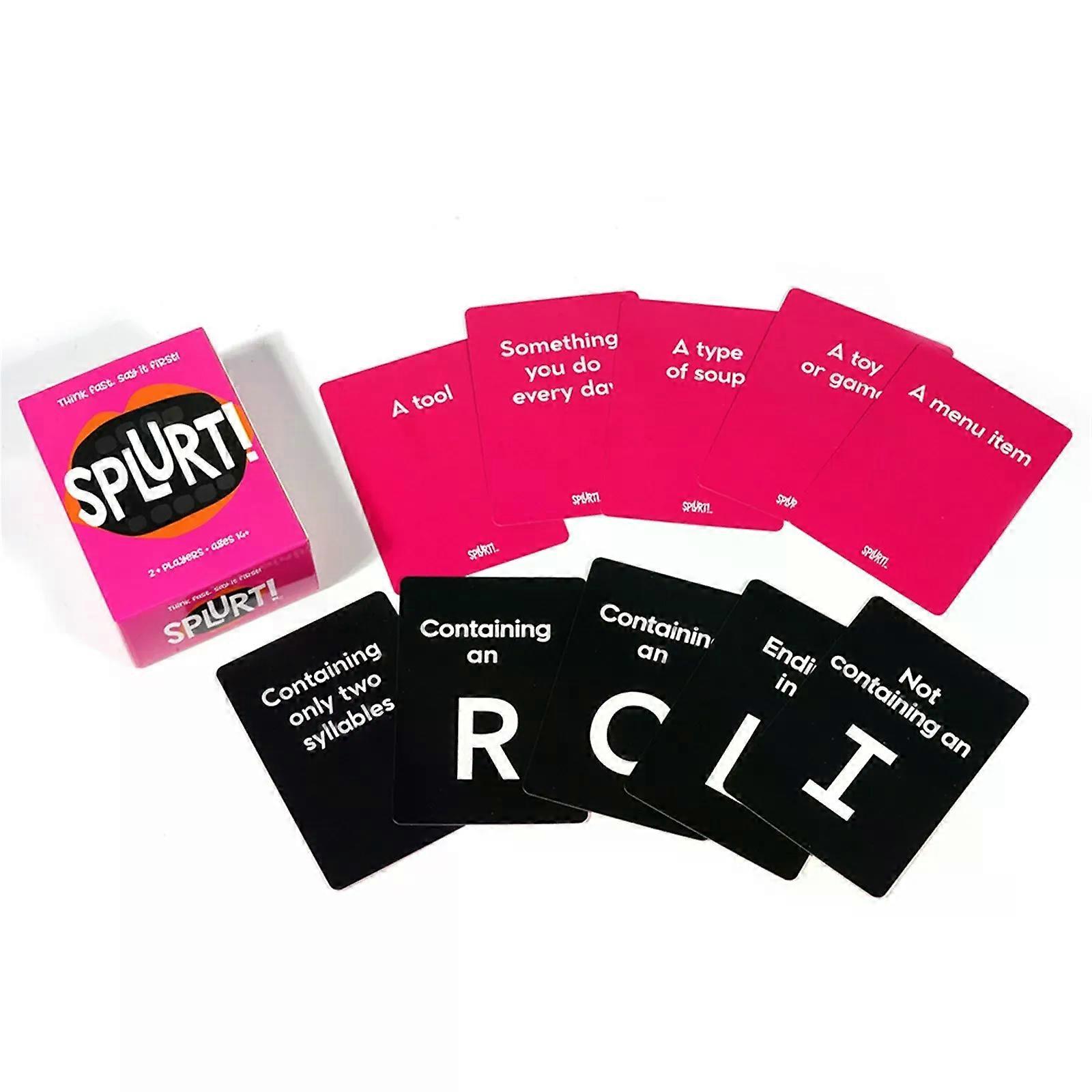 Portable Party Card Game - Think Fast. Say It First!,Card Board Game Party Favours 2024 Household Useful Products Gifts