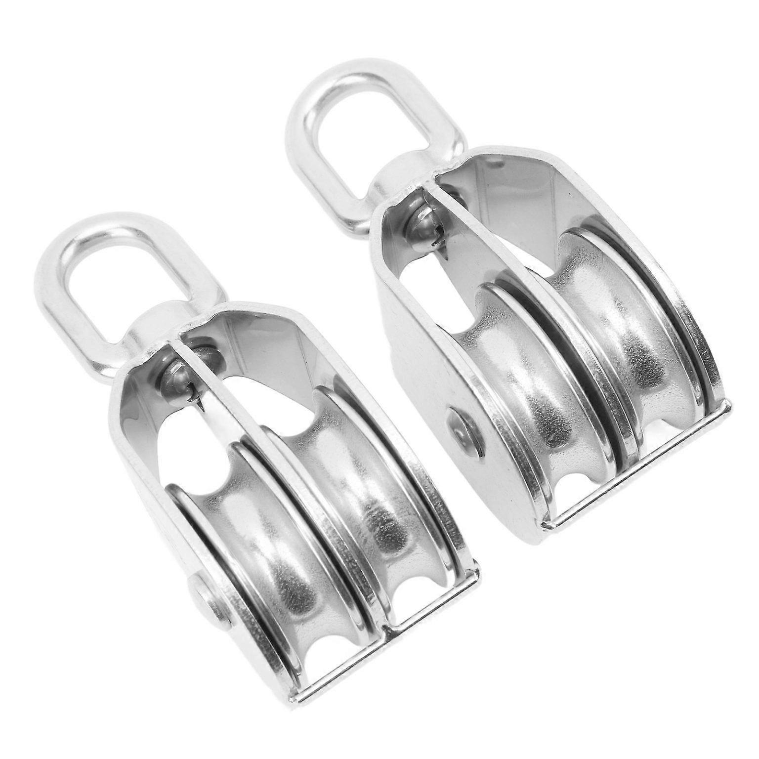 lifting double pulley block m50 double pulley block heavy duty pulley block 2Pcs