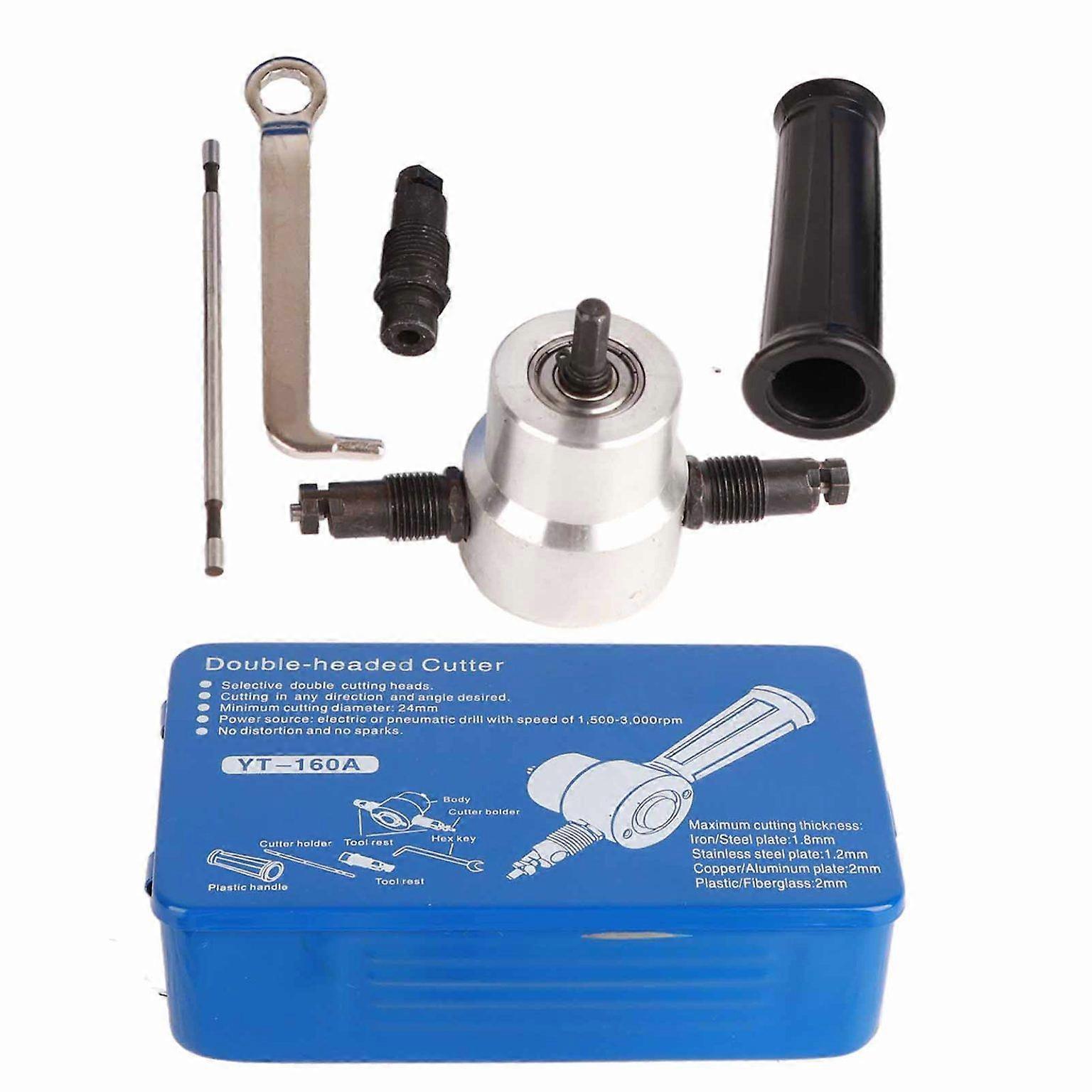 sheet metal nibbler drill attachment sheet cutter holder metal cutting machine