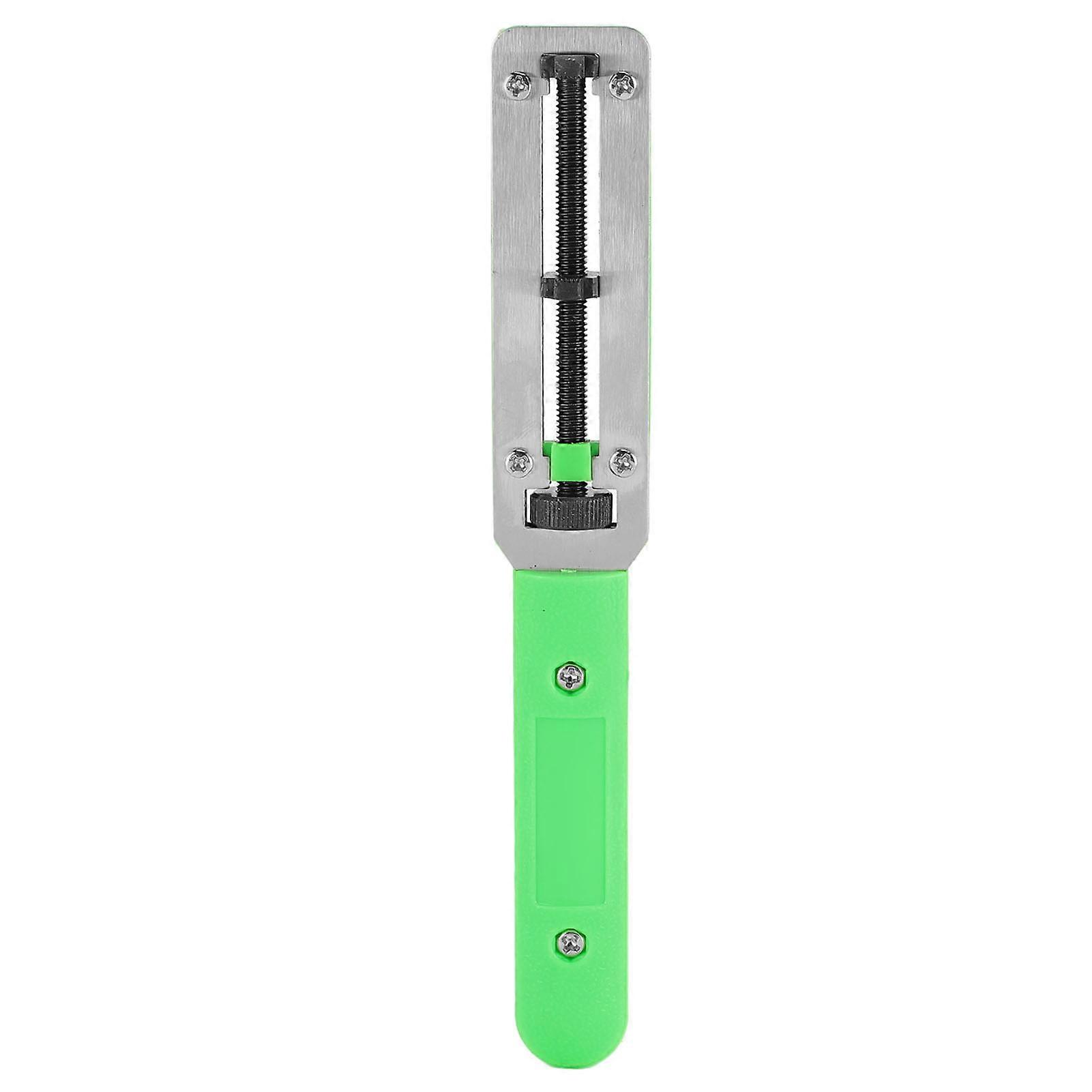 Adjustable Watch Back Remover Tool Alloy Steel Green Handle