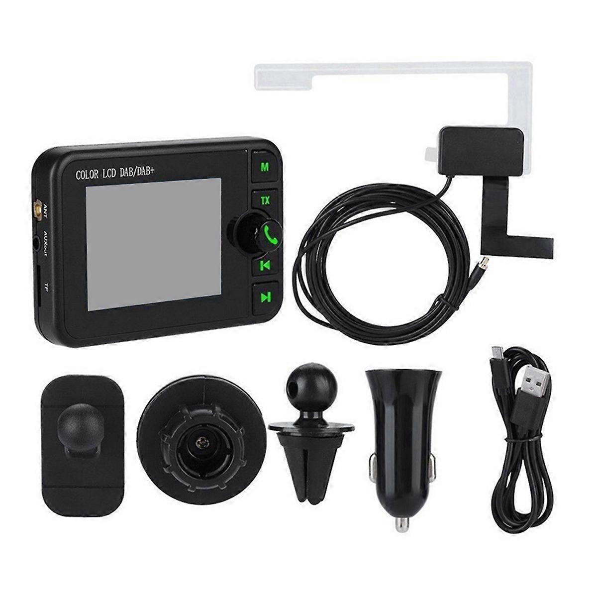 Digital Car /+ Radio Adapter with 2.4Inch LCD, Bluetooth Compatible FM Transmitter, Handsfree Calli