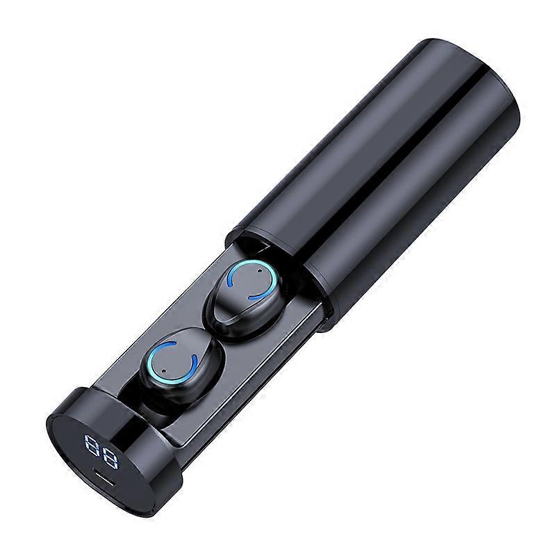 F9-6 TWS CVC8.0 Noise Cancelling Touch Bluetooth Earphone with Pull-out Cylindrical Charging Box